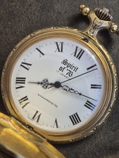 Vintage Spirit of '76 Liberty Bell Pocket Watch 17 Jewels Shock 48 mm Working