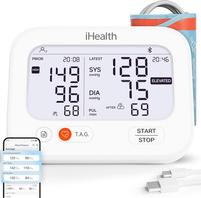 #ad iHealth Jurni Smart Blood Pressure Monitor for Home Use Rechargeable amp; High Con $87.99