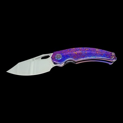 Kunwu Giga Padre Folding Knife - Mirror ZDP-189 Blade - Timascus