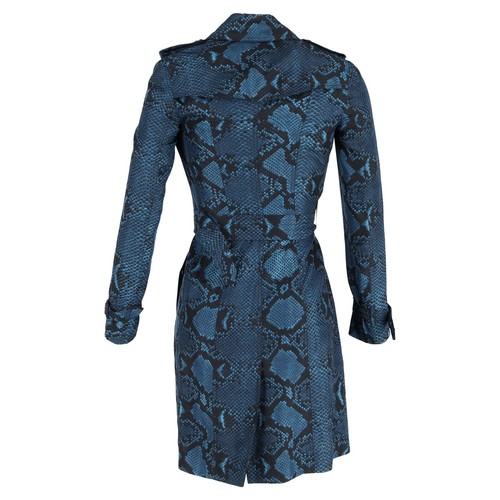 Burberry The Sandringham Python Print Trench Coat In Print Silk Women Mu UK - Bild 3 von 6