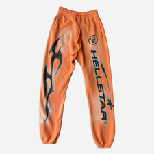 Hellstar Fire Orange Sweatpants M