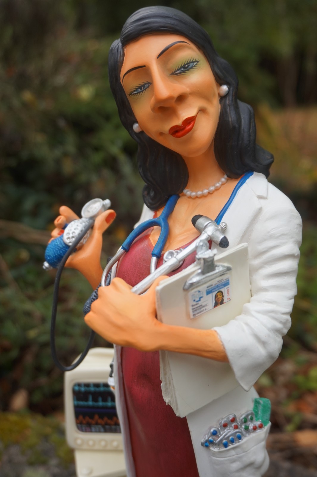 Figurine Doctoresse Forchino 42cm en résine de collection