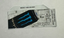 Monster Zero Carb Vending Machine Flavor Strip 12oz For Vendo, Dixie Narco