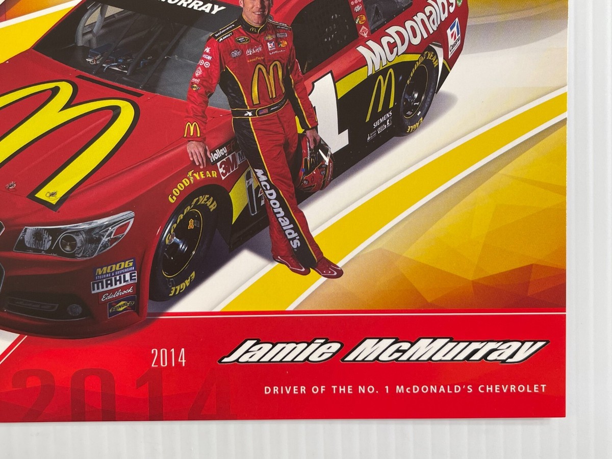 Jamie McMurray #1 Hero Card (2014) McDonalds Racing *Fold Out* | eBay