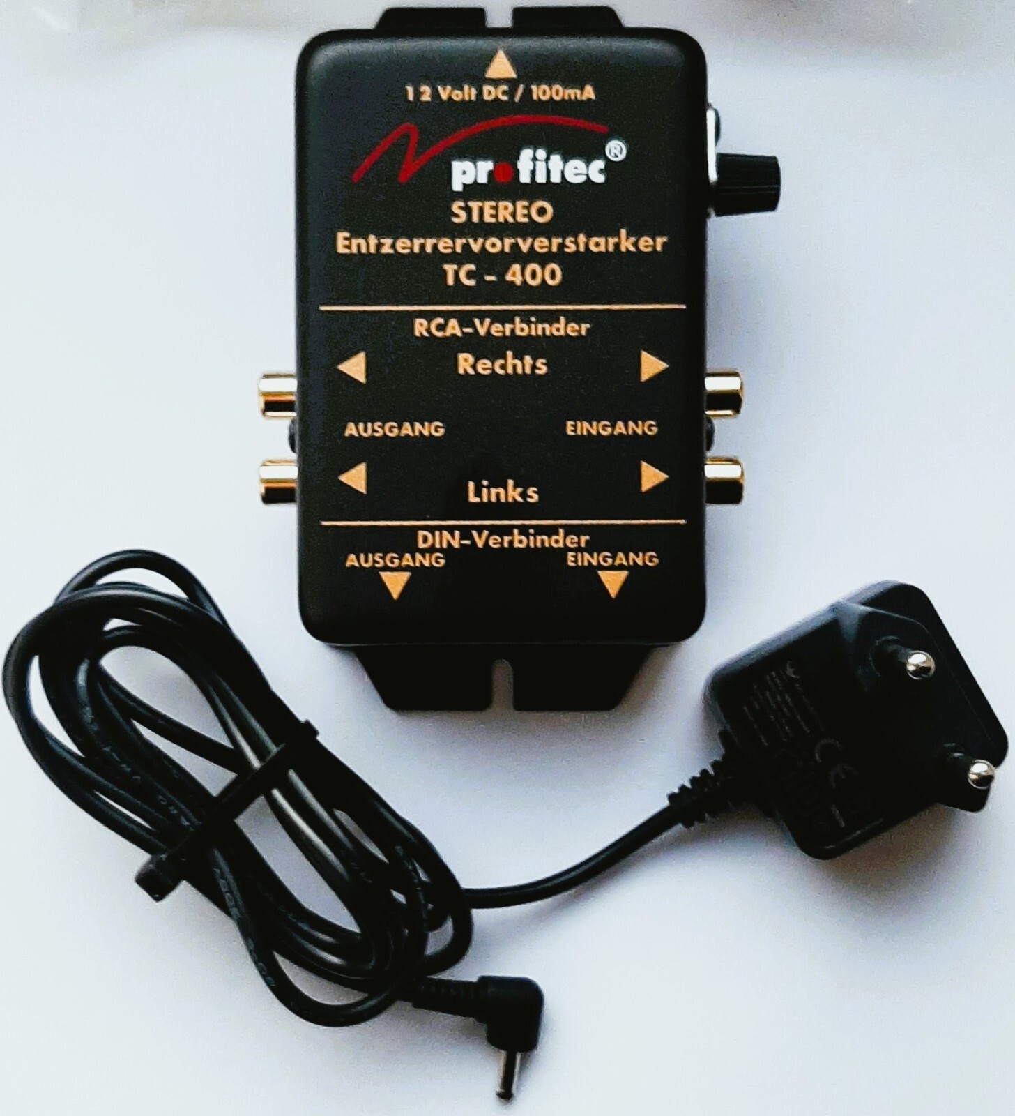 Preamplificatore Equalizzatore Profitec TC 400 - Adattatore Jack 3.5 Mm A RCA, Cavo 10m