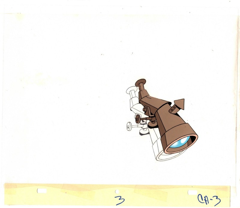 Unknown Production Animation Cartoon Cel of a telescope