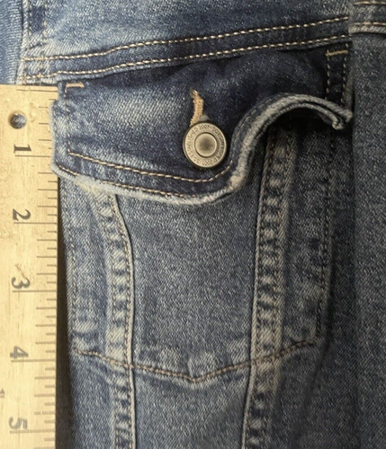 So Women's Denim Classic Jean Jacket Button Front Juniors Pockets Size 1X - Picture 7 of 8