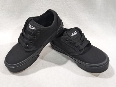 Vans Atwood Mens Canvas Trainers Vans Atwood Low Black Canvas