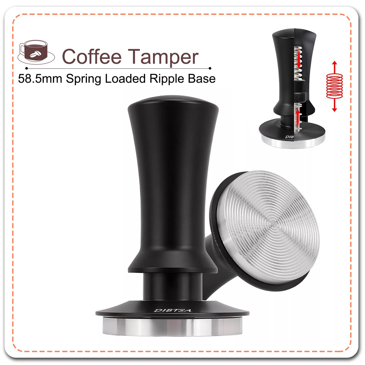 Coffee Tamper For 58mm Portafilter Gaggia Classic La Marzocco