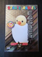 Ty Beanie Babies Series III S3 ~ Silver ~ BBOC Rookie Card 34 Eggbert The Chick
