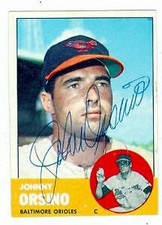 Johnny Orsino autographed Baseball Card (Baltimore Orioles) 1963 Topps #418 (67)