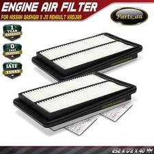2x Engine Air Filters for Nissan Qashqai II J11 Renault Kadjar HLA3 Koleos 1.6L