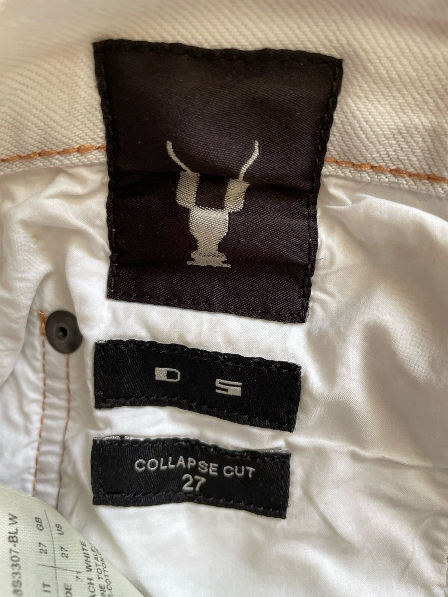Rick Owens Drkshdw Collapse Cut Jeans White Women's Sz 27 | eBay