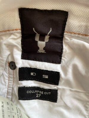 Rick Owens Drkshdw Collapse Cut Jeans White Women's Sz 27 | eBay