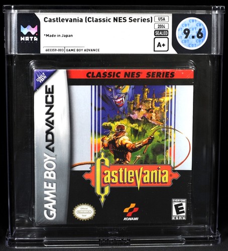 WATA 9.6 A+ Castlevania (Classic NES Series) English NTSC 2004 Sealed Graded GBA
