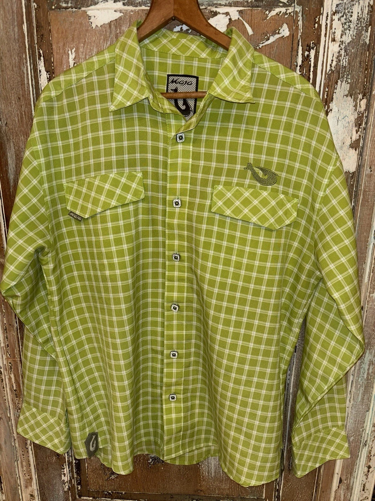 Mojo Long Sleeve Quick Dry Outdoor Fishing Boating Shirt Size Large