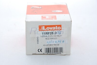 11RF25 075 LOVATO Rele 'Thermische RF 25 0,45 -0, 75 A Neu Lager IN Italien