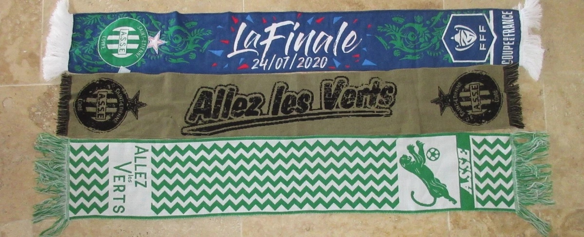 Écharpe Supporter ASSE Saint-Étienne – Vintage – Produit Officiel