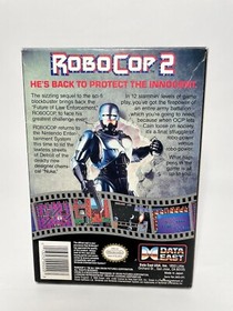 RoboCop 2 Nintendo NES Complete In Box - Tested Working W/ Plastic Case