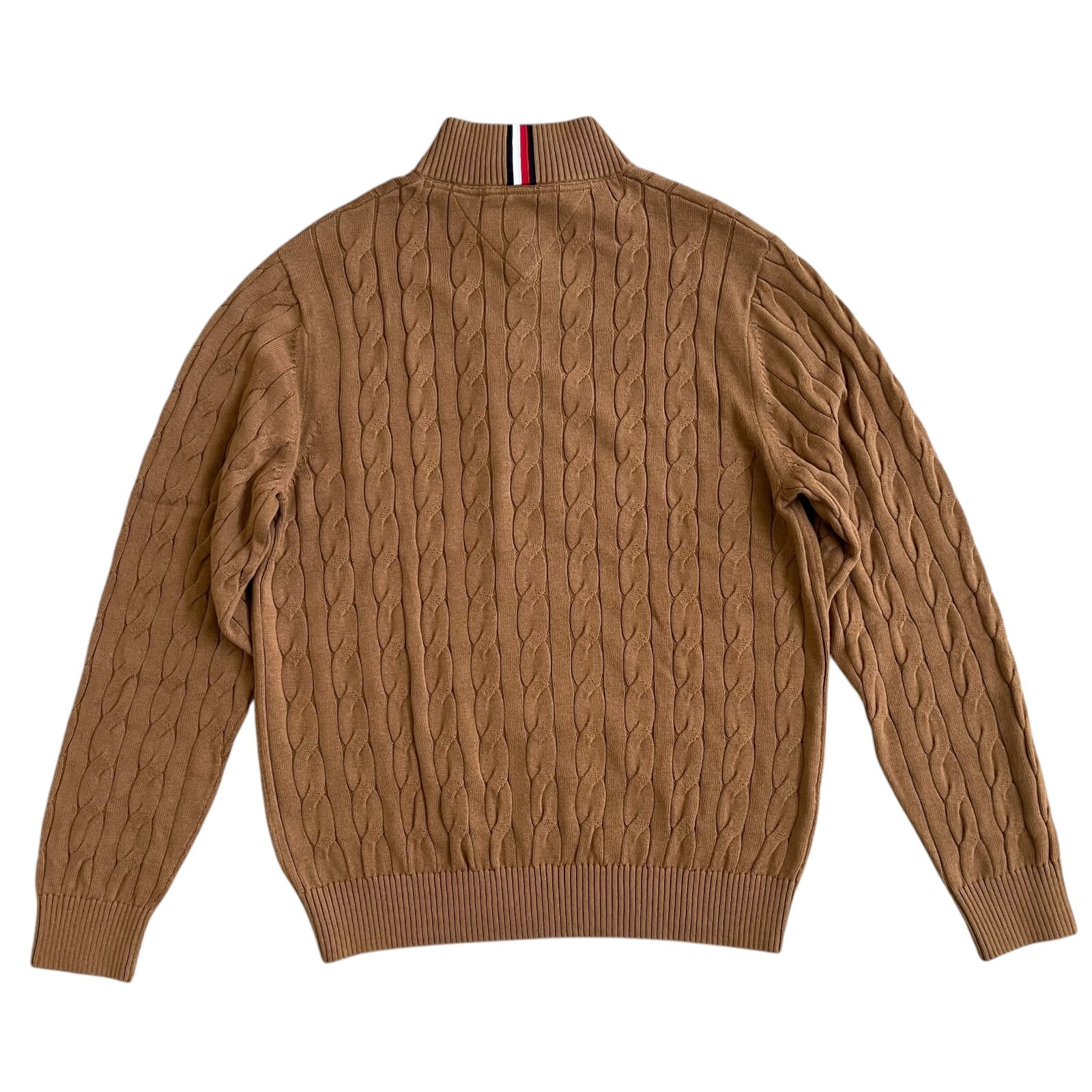 Tommy Hilfiger Men's Cable Knit Quarter Zip Sweater - Regular Fit image 2