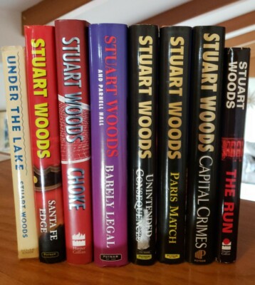 Stuart Woods Book Lot 11 Hardcover Under The Lake Paris Match Stone Barrington