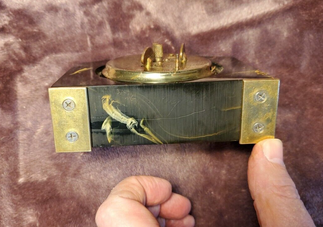 Beautiful Black and Yellow Marbled Catalin Bakelite Seth Thomas Clock eBay