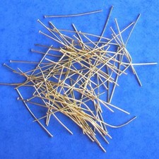250 x 1.5" thick (0.75mm dia) GP headpins, findings for jewellery making crafts