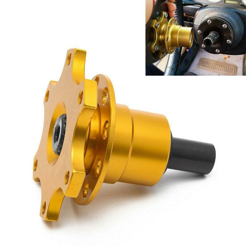 Car 6 Bolt Hole Steering Wheel Hub Rise Gasket Quick Release Extension Kit Alloy