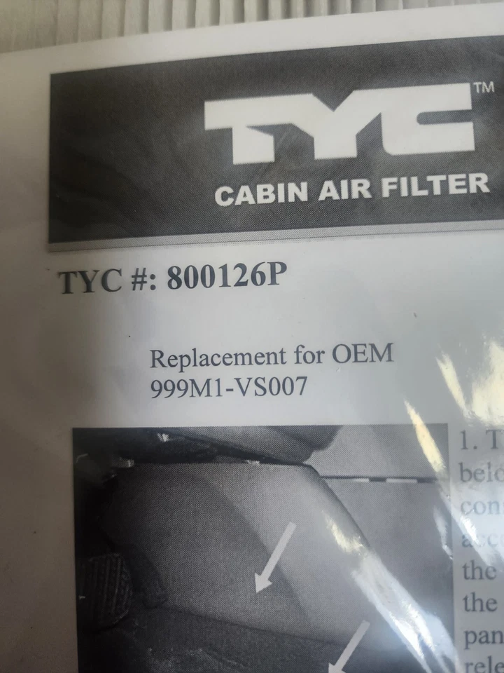 Cabin Air Filter For 2007-2012 Sentra 2008-2013 Rogue 2014 2015 Rogue Select - Image 3 of 3