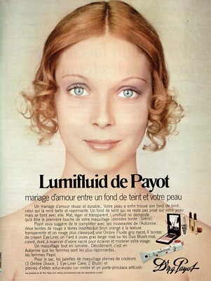  Werbung Advertising 0422 1971 Make-up Dr NG PAYOT Hochzeit Liebe Haut   