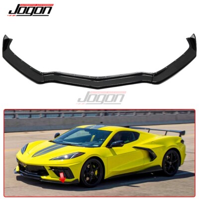 Carbon Front Bumper Lip Splitter Panel For Corvette C8 Stingray Z51 Z06 2020-25