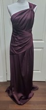 2015 David's Bridal - Bridesmaid/Party/Cocktail Long Dress- Wine - 10
