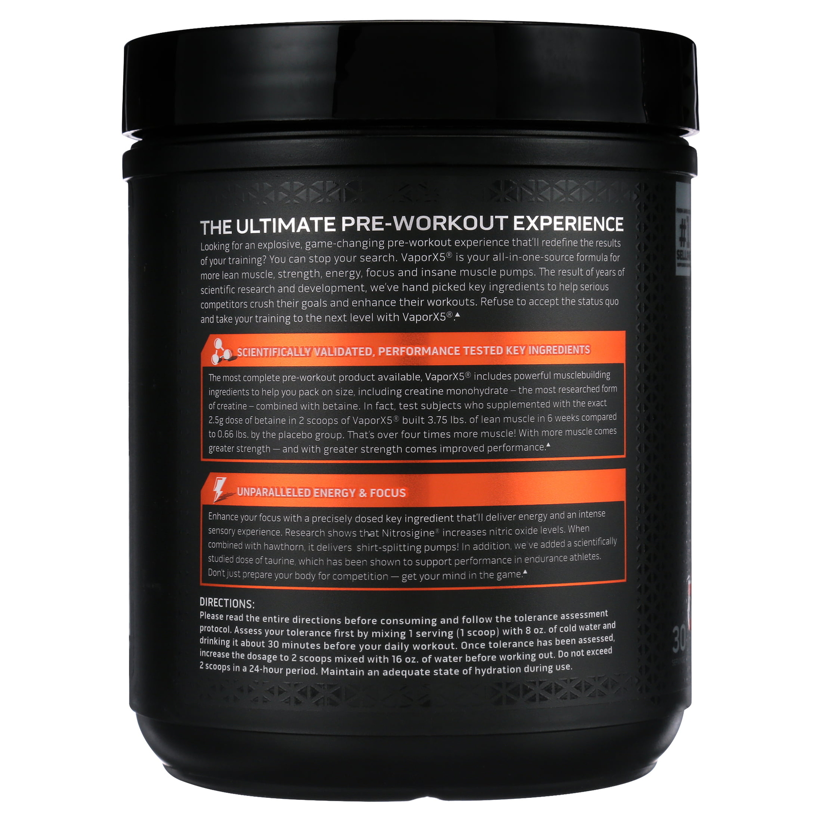 Muscletech Vapor X5 PreWorkout Powder Explosive Energy, 9.6 oz, 30