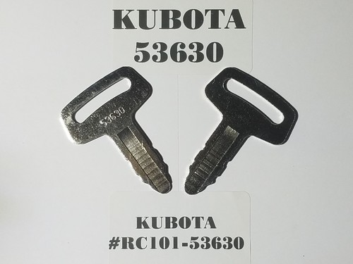 (2) KUBOTA KEYS, IGNITION KEYS, Key # RC101-53630 KUBOTA , FAST SHIPPING - Picture 2 of 2
