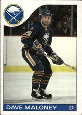 1985-86 Topps Dave Maloney #89 Buffalo Sabres