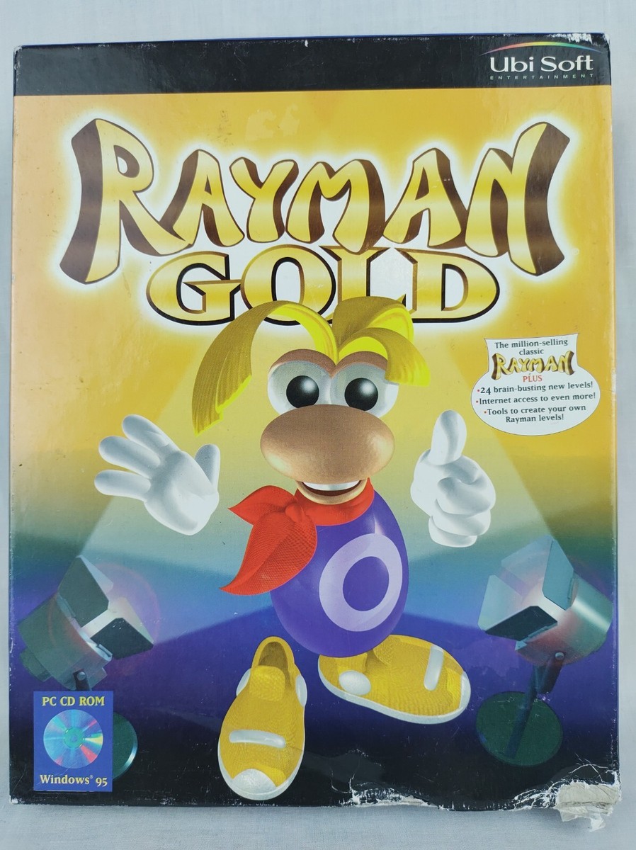Rare Vintage 1997 Ubi Soft Rayman Gold PC Game Disc