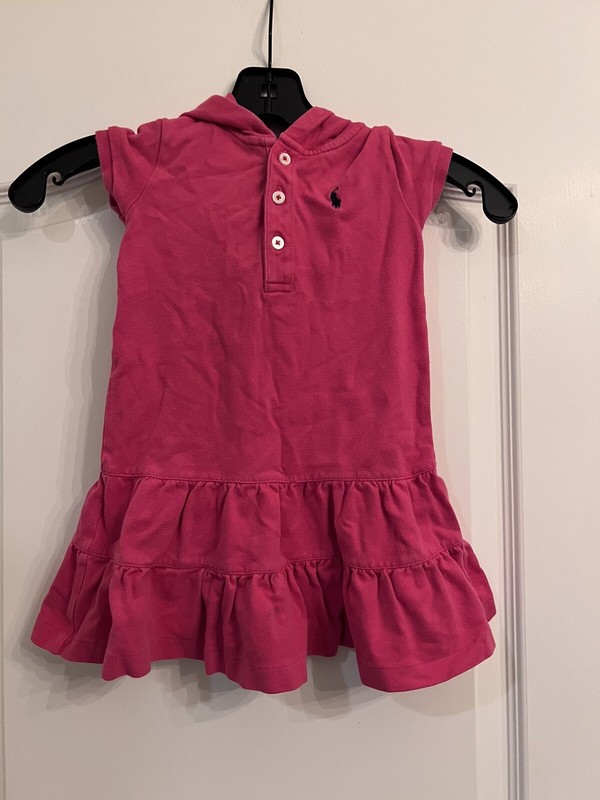 ralph lauren dress size 3T  with a hood