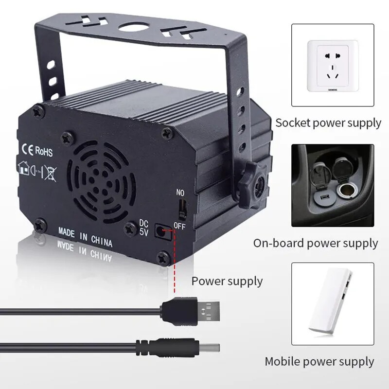 LUCE PALCO LED RGB Discoteca DJ KTV Festa Nightclub Proiettore Decorazione Lampada EUR 12,07 - Foto 9