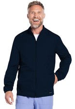 Cherokee Scrubs Men's Zip Front Jacket CK359A NAV Navy Free Shipping