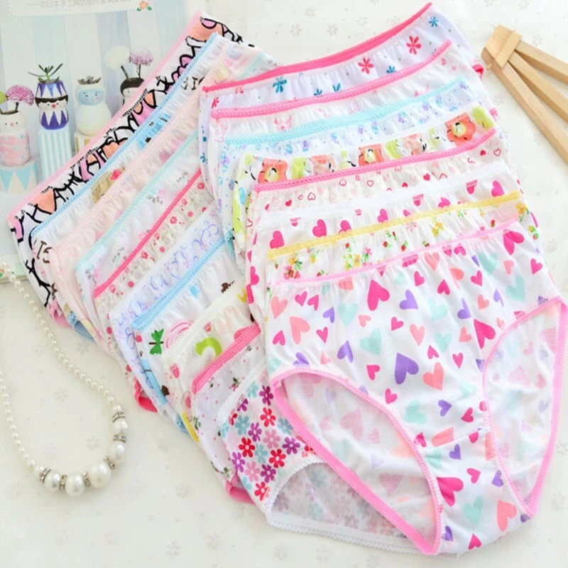 12P RoPa InteriOr Para Ni as Ninas Panties PaNtaletas DE Algodon Bragas CalzoneS