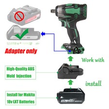 1x Adapter for Metabo HPT 18V Tools To Use for Makita 18V LXT Batteries