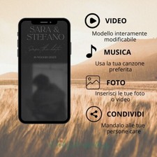 Invito matrimonio digitale boho chic personalizzabile. FORMATO DIGITALE