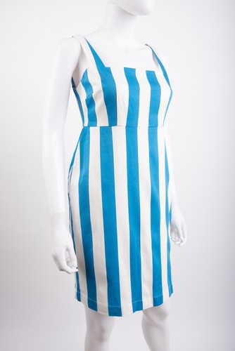 Boden Womens Yolande Shift Dress UK 6P US 2P Blue White Striped NWT | eBay