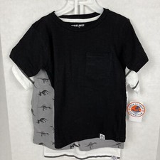 Free Planet Boys Shorts Set Size M 5 Shirts Shorts 3 Piece Black Gray White