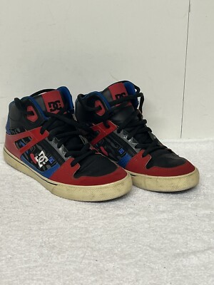 REDUCED DC Shoes Unisex Youth Size 6 Spartan High SE Mustache Print ADBS300012B.