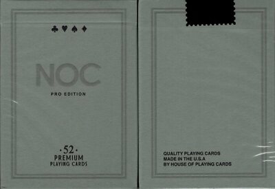 NOC Pro Greystone Marked Playing Cards Poker Size Deck USPCC Custom Limited New