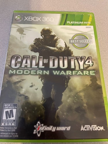 XBox 360 Call of Duty 4 : Modern Warfare game ( free shipping to Canada