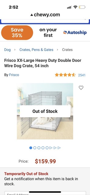 frisco 54 inch dog crate