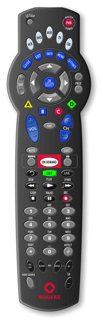 Pvr How Do I Get Netflix On Rogers Rogers URC1056 1056B03 PVR DVR