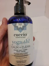 Cuccio Somatology, Yogahhhh epsom salt hand & body wash, Calm & Clean
